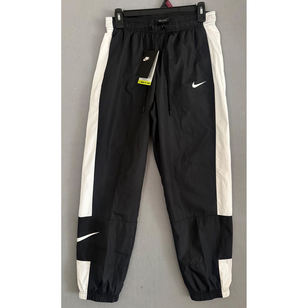 Nike Womens Sportswear Track Pants Black White Small NWT, Retails for $80